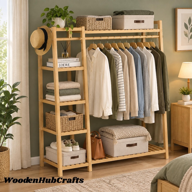 Rustic Cedar Rails Wooden Wardrobe Rail - Etsy UK