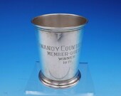 Poole Sterling Silver Mint Julep Cup With Trophy Inscription 58 ( 3476)