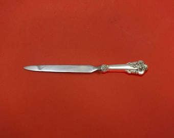 Floral by Wallace Plate Silverplate Letter Opener HHWS Custom Made