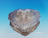 Louis Xv By Whiting-gorham Sterling Silver Jewelry Box Heart Shape 4085 ( 3563)