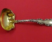 Louis Xv By Whiting Sterling Silver Gravy Ladle Gold Washed 7 1 4 quot