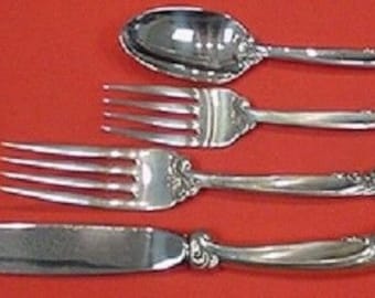 Spanish Lace by Wallace Sterling Silver Regular Size Place Setting s 4pc New