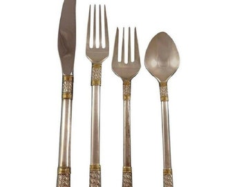 s 4pc Aegean Weave Plain by Wallace Sterling Silver Regular Size Place Setting