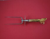 Louis Xv By Whiting Sterling Silver Roast Holder Stag Handle 11 1 4 quot