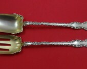 Louis Xv By Whiting Sterling Silver Salad Serving Set 2pc Gw 12 quot