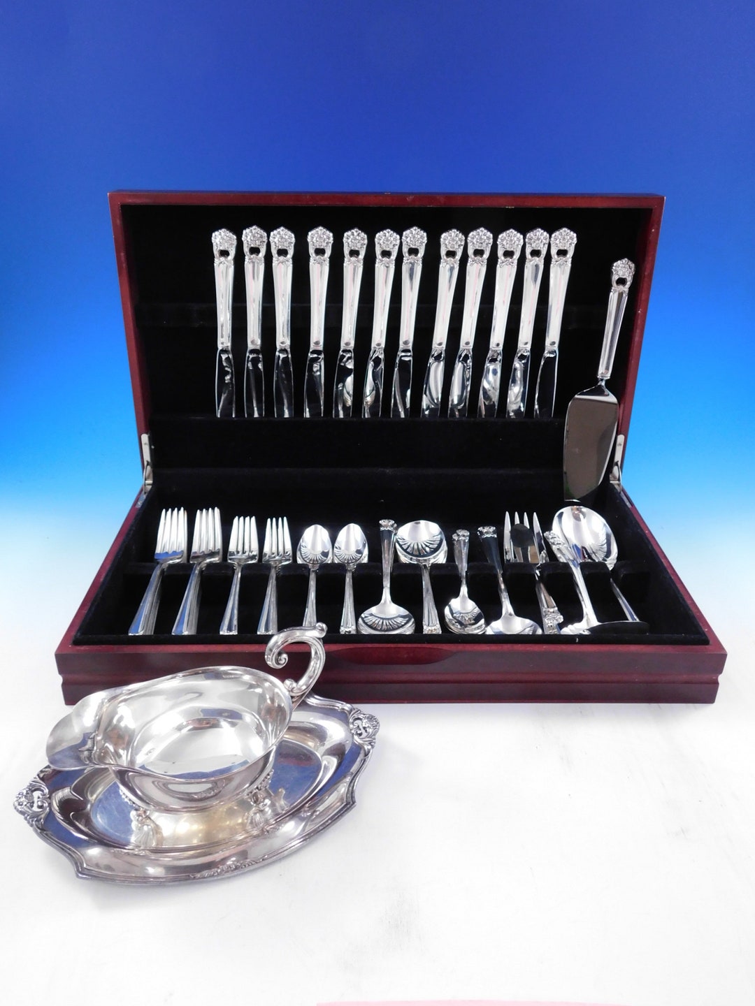 Eternally Yours by 1847 Rogers Silverplate Flatware Set for 12