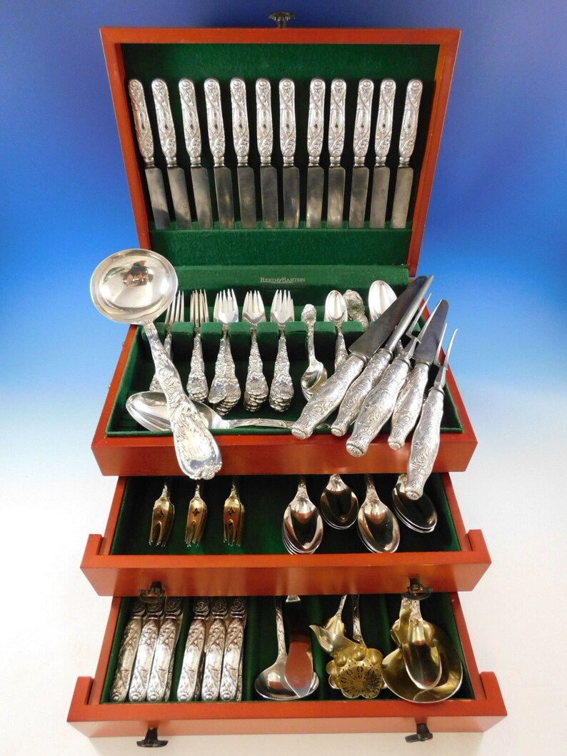 Chrysanthemum by Tiffany & Co. Sterling Silver Flatware Set Etsy