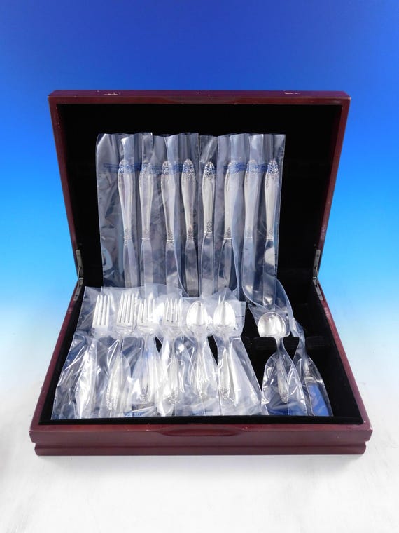 Prelude by International Sterling Silver Flatware Set Service 34