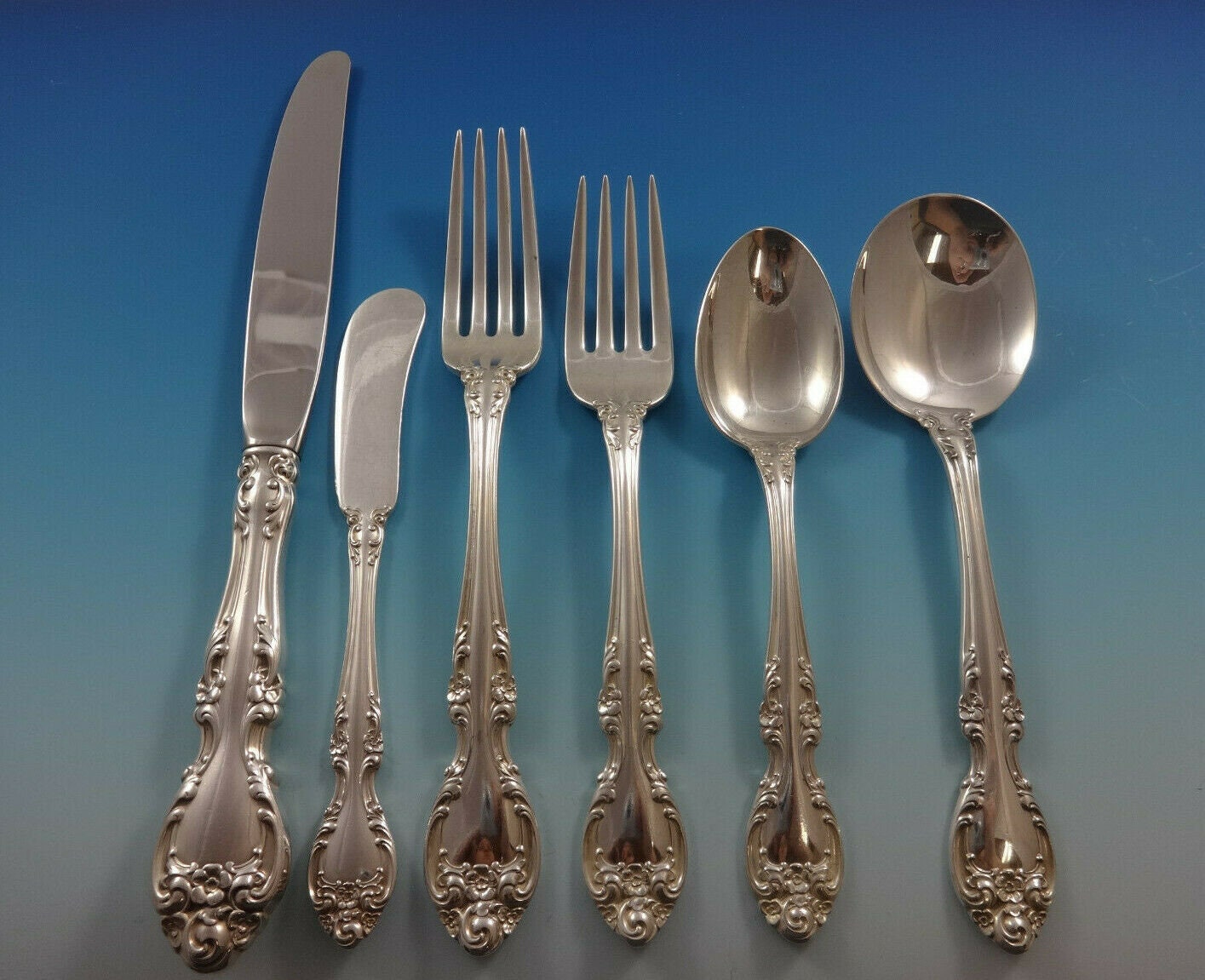 Melrose by Gorham Sterling Silver Flatware Set for 8 Service 49