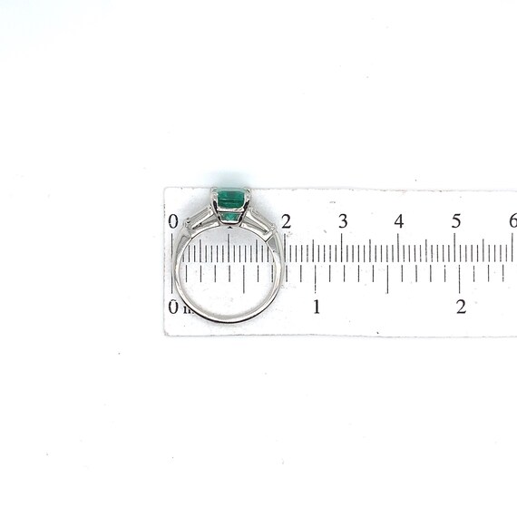 Platinum GIA 1.87ct Genuine Natural Emerald and D… - image 10