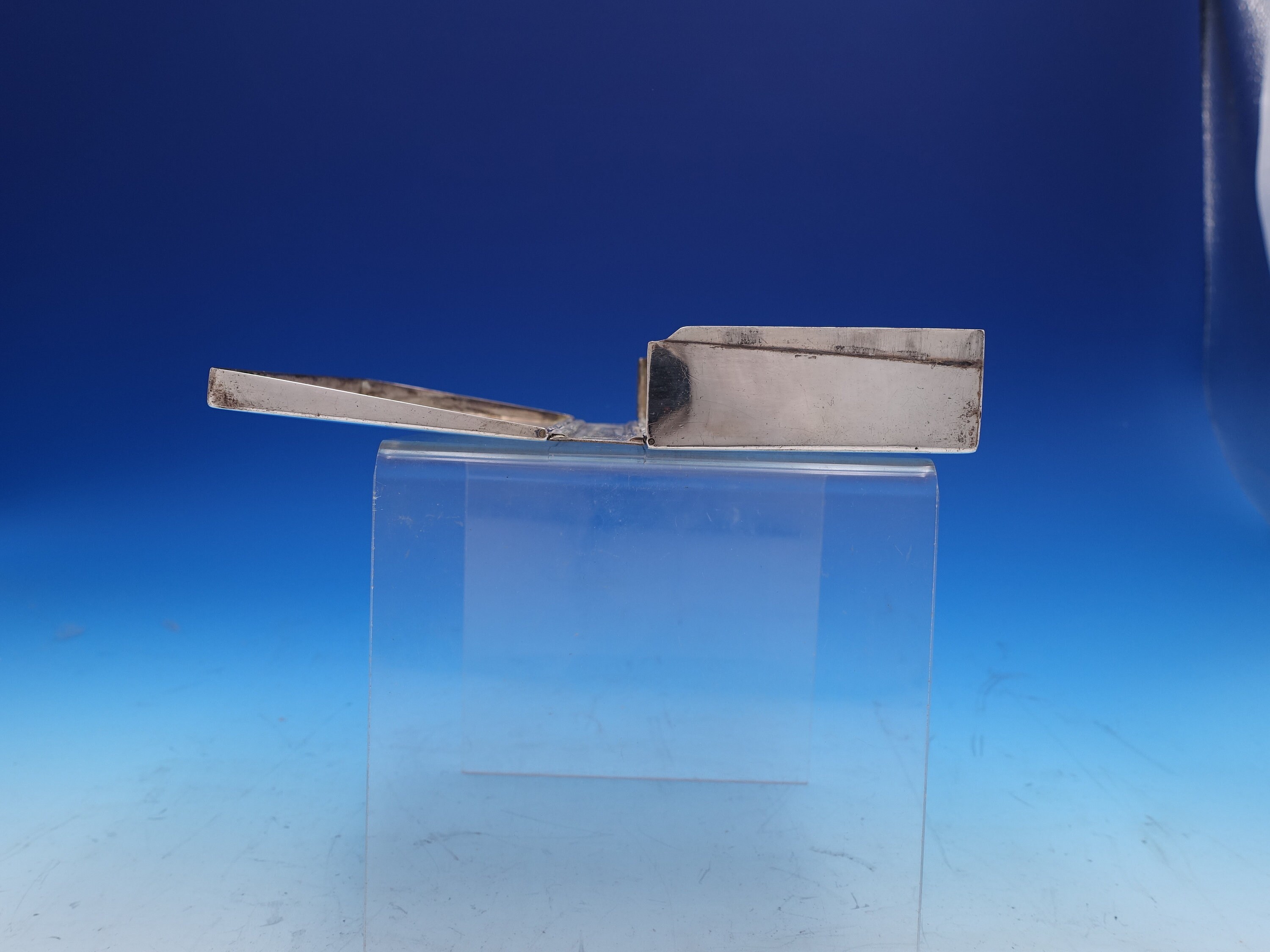 Mappin and Webb English Victorian Sterling Silver Box Double Hinge