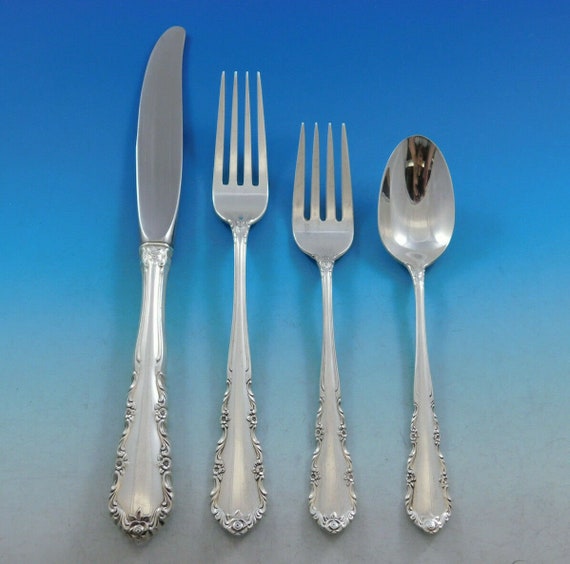 Shenandoah By Wallace Sterling Silver Flatware Set For 8 - Wallace Sterling Silver Flatware Set Shenandoah By Wallace Sterling Silver Flatware Set For 8 - Wallace Sterling Silver Flatware Set