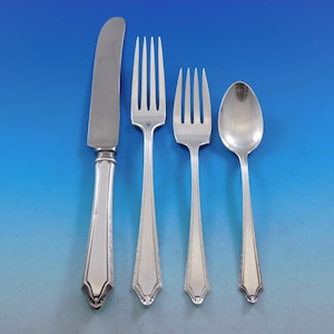 Virginia Carvel by Towle Sterling Silver Flatware Set for 8 Service 36 pieces