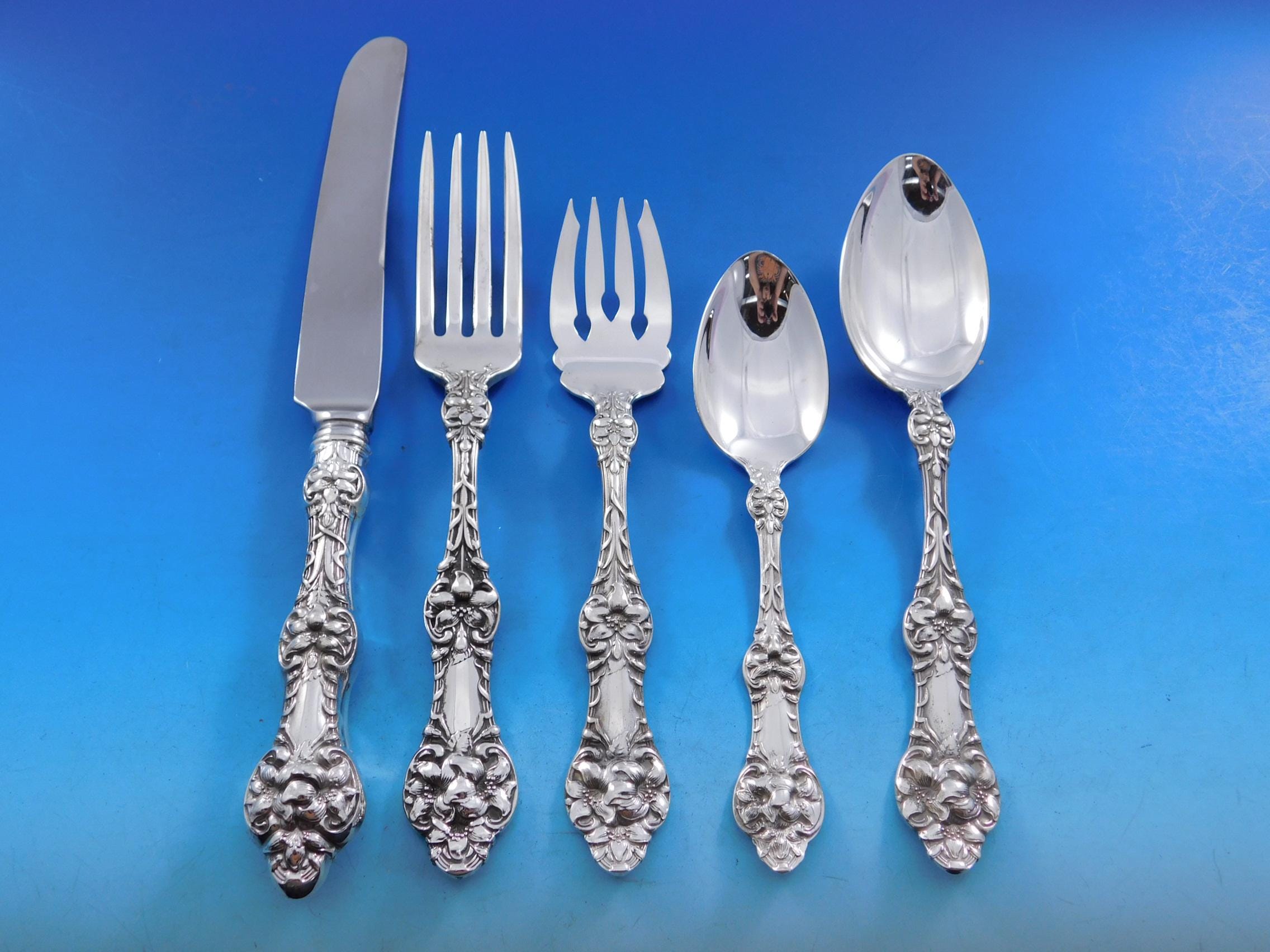 Old Orange Blossom by Gorham Sterling Silver Flatware Set Service