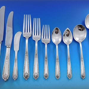 Della Robbia by Alvin Sterling Silver Flatware Set Service 87 pieces Dinner