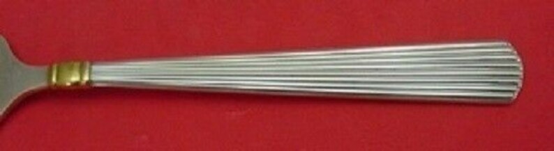 Ashmont Gold by Reed and Barton Sterling Silver Spinach Fork 7 34 Custom