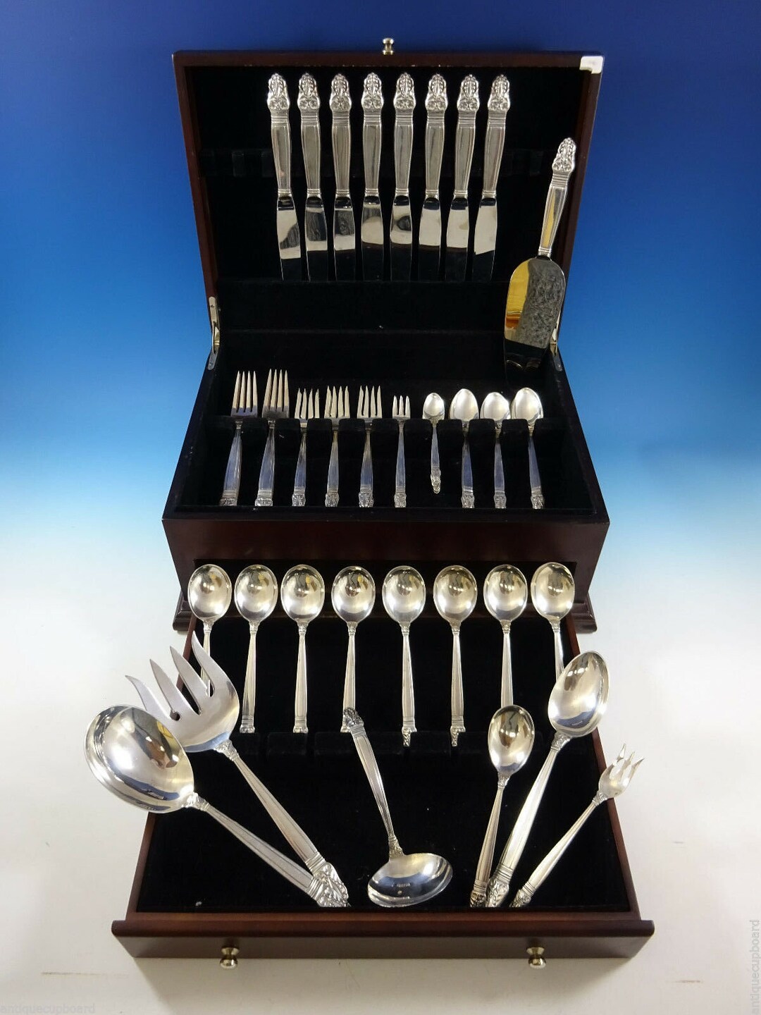 Norse by Interntionl Sterling Silver Dinner Fltwre Set 8 Service 63