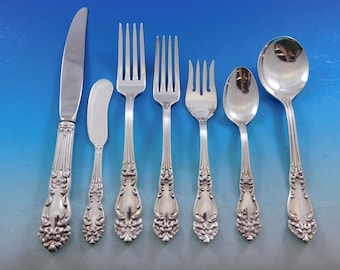 Tiger Lily Festivity by Reed & Barton Silverplate Flatware Set 12