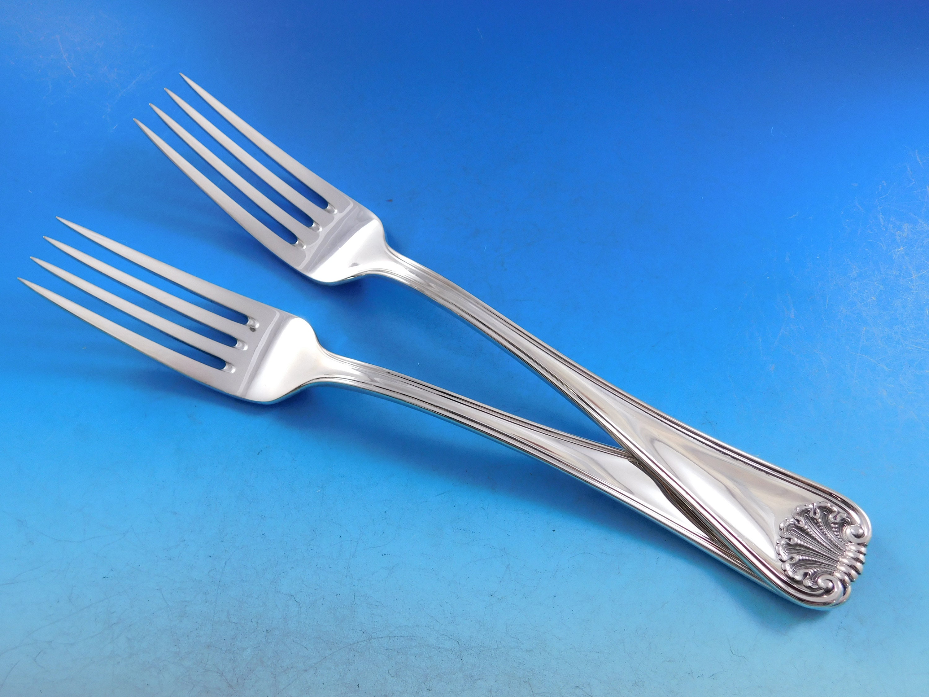 Conchiglia Aka Shell by Schiavon Italy 800 Silver Flatware Set Service ...