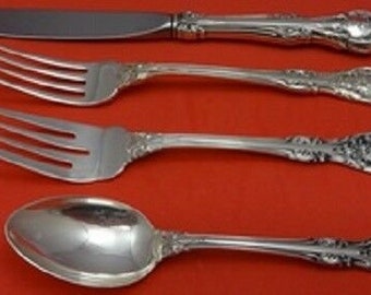 Juego de cubiertos King Edward By Gorham de plata esterlina, 4 piezas