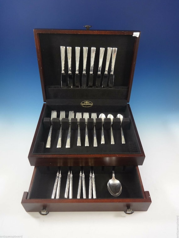 Horizon by Easterling Sterling Silver Flatware Set for 8 Service 41 Pieces Etsy