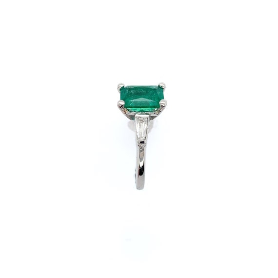 Platinum GIA 1.87ct Genuine Natural Emerald and D… - image 5