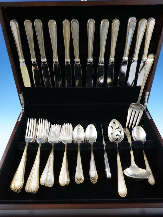 Golden winslow sterling silver flatware discount