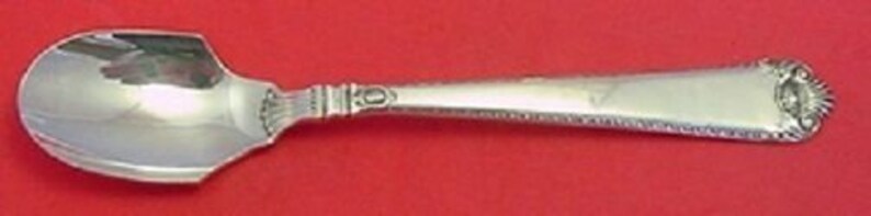 George II Rex Hand Chased Sterling Silver Cheese Scoop 6 Custom