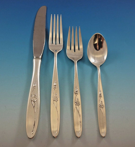 Towle rose solitaire sterling flatware sale