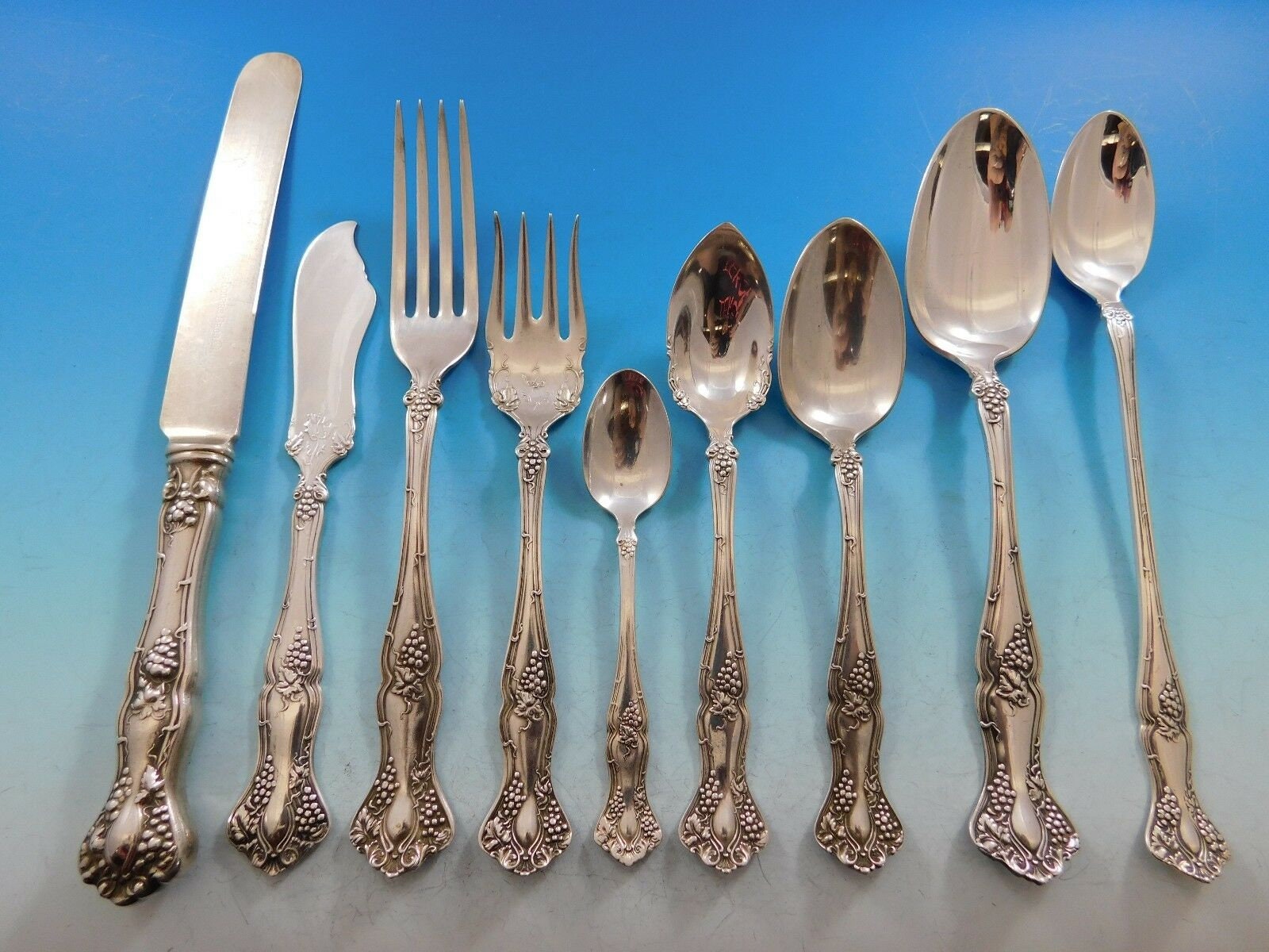Rogers, Mission Rose, Silver Plate Flatware, With Storage Case, 55