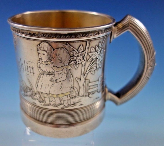 Lily by Whiting Sterling Silver Baby Childs Set 2pc 5/" Custom Made