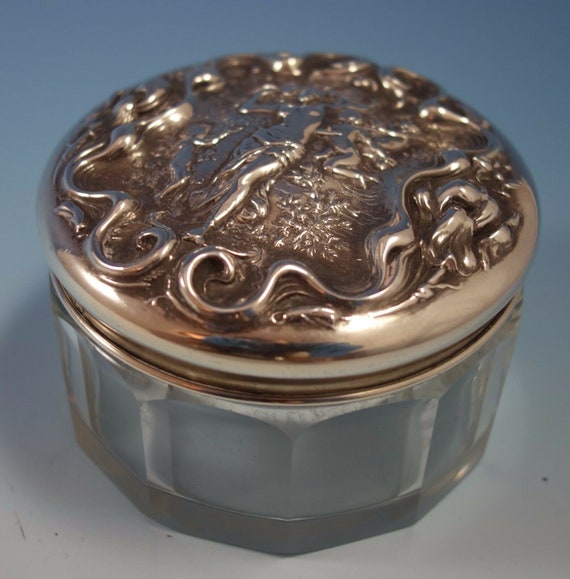 Irian by Wallace Sterling Silver Dresser Jar Art N
