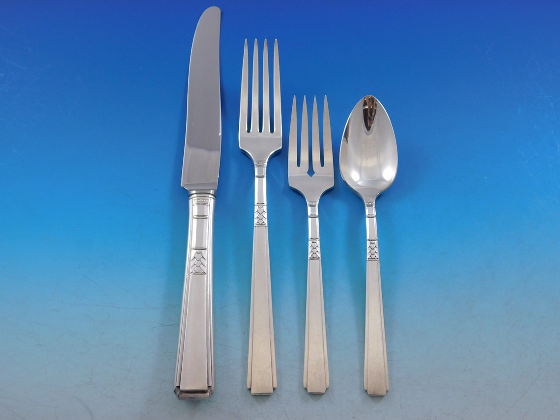 Capri by 1881 Rogers Oneida Silverplate Flatware Set Service Etsy