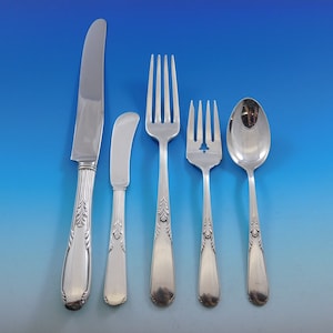 Fleetwood by Manchester Sterling Silver Flatware Service 8 Set 41 pieces Dinner