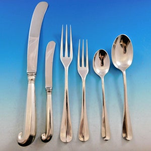 Queen Anne Williamsburg By Stieff Sterling Silver Flatware Set 12 Dinner 74 Pcs