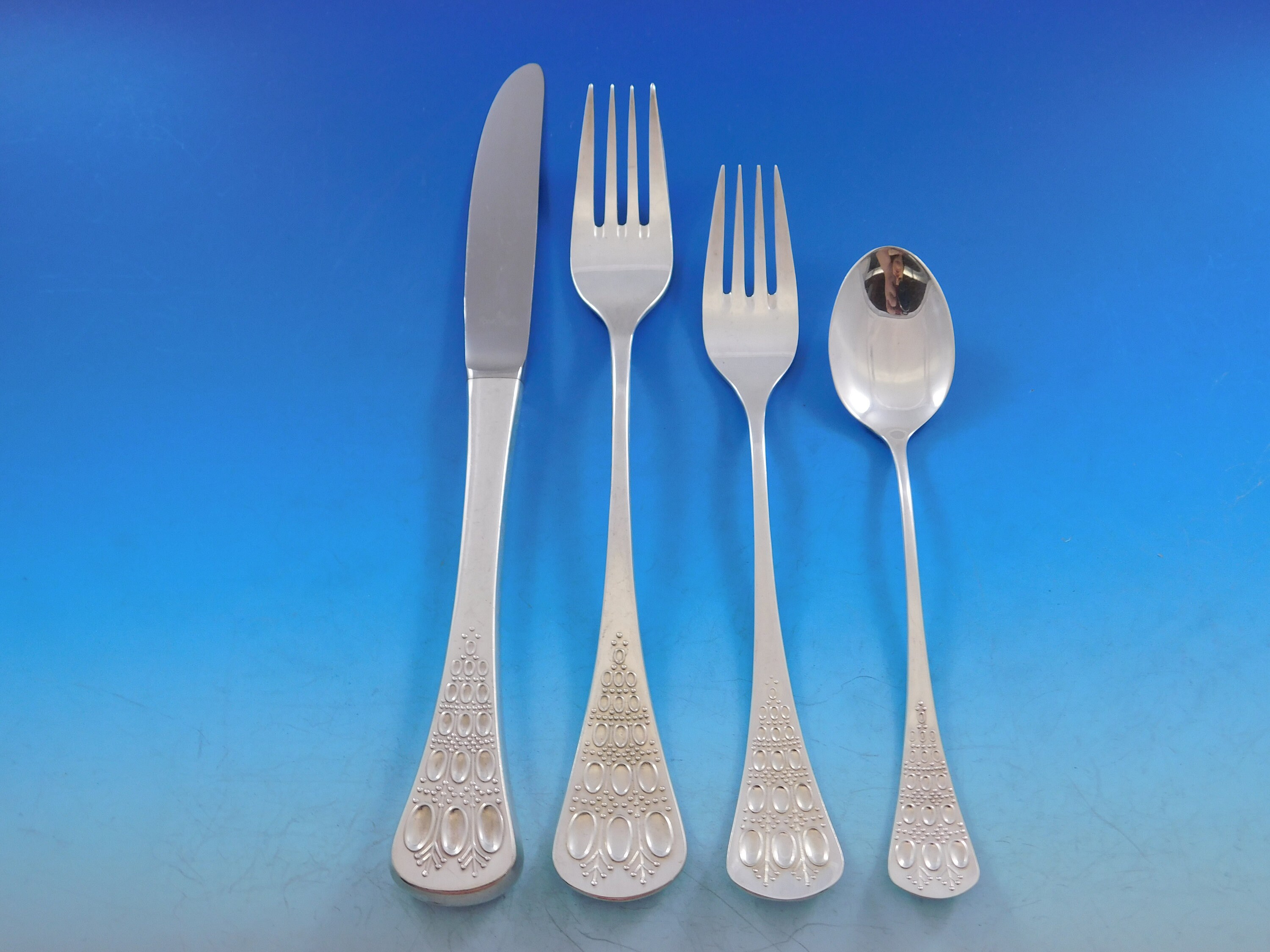 Romance by Bjorn Rosenthal Sterling Silver Flatware Set 51 Pc