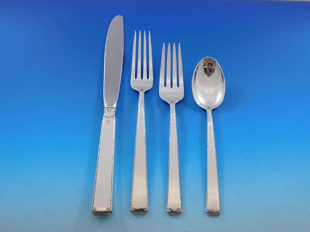 Old Lace by Towle Sterling Silver Flatware Set for 8 Service 32 Pieces ...