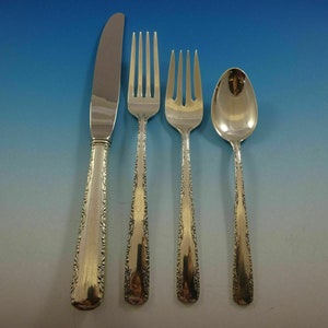 Camellia by Gorham Sterling Silver Dinner Size Place Setting(s) 4pc