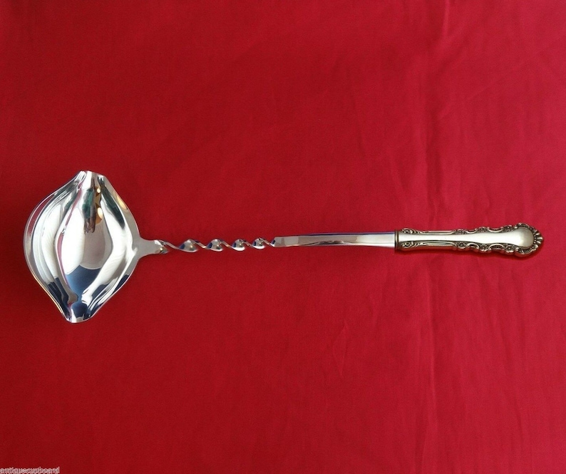 Georgian Rose by Reed /& Barton Sterling Silver Punch Ladle Twist 13 34 Custom
