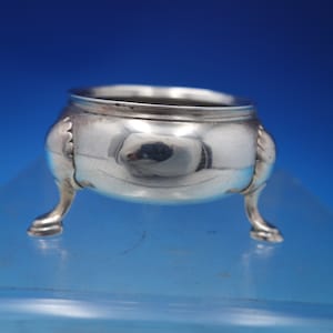 English Georgian Sterling Silver Salt Cellar Master Footed 2.96 ozt. (#6869-2)