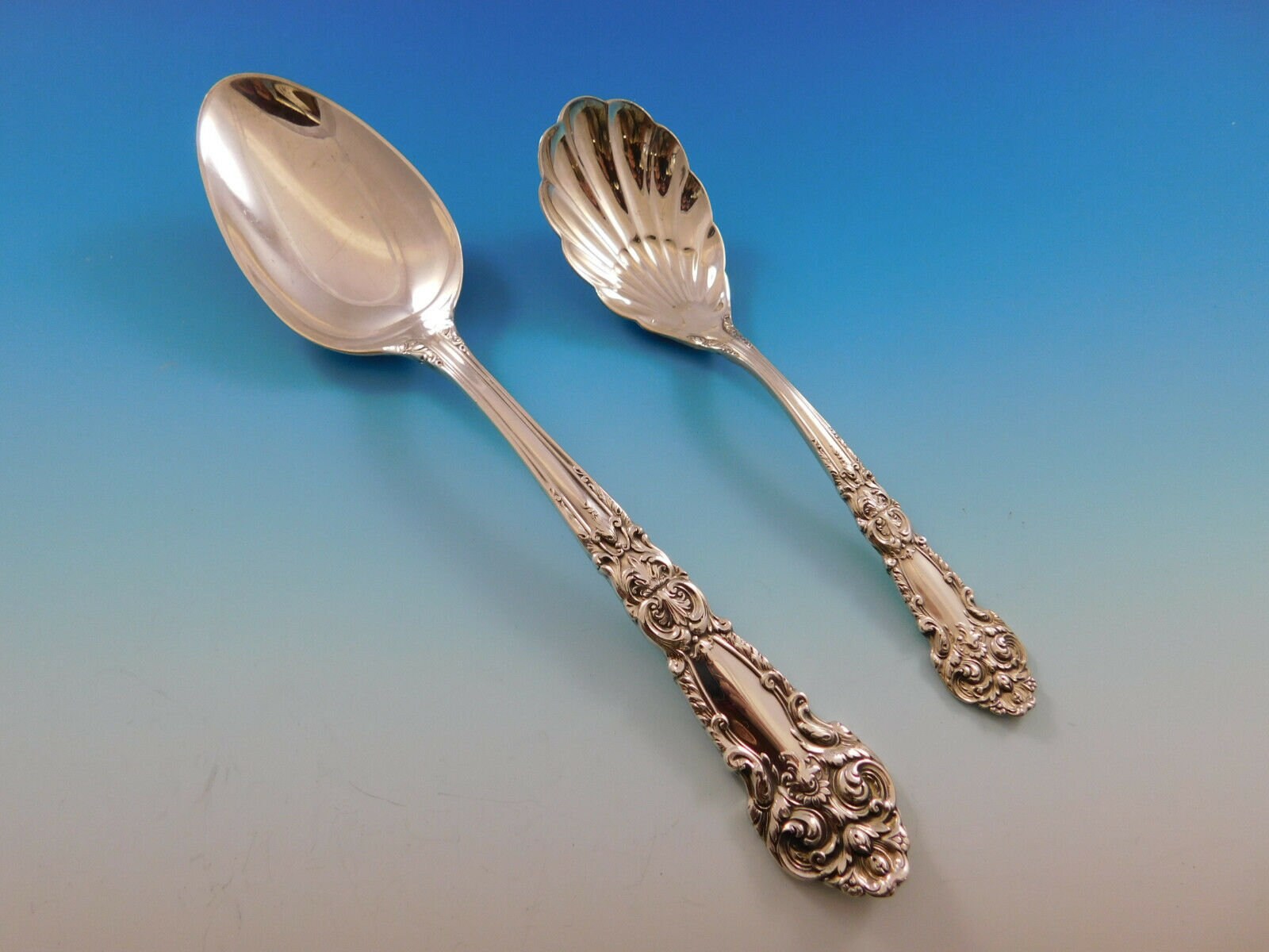 Reed & Barton Delphi Stainless Steel Flatware – Luxury Glossy Silverware, Korea (1993-2001)