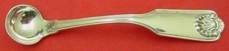 Fiddle Shell by Frank Smith Sterling Silver Mustard Ladle Custom Made 4 12