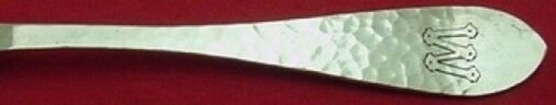 Van Dyke by International Sterling Olive Spoon Applied Mono Pierced Org 6