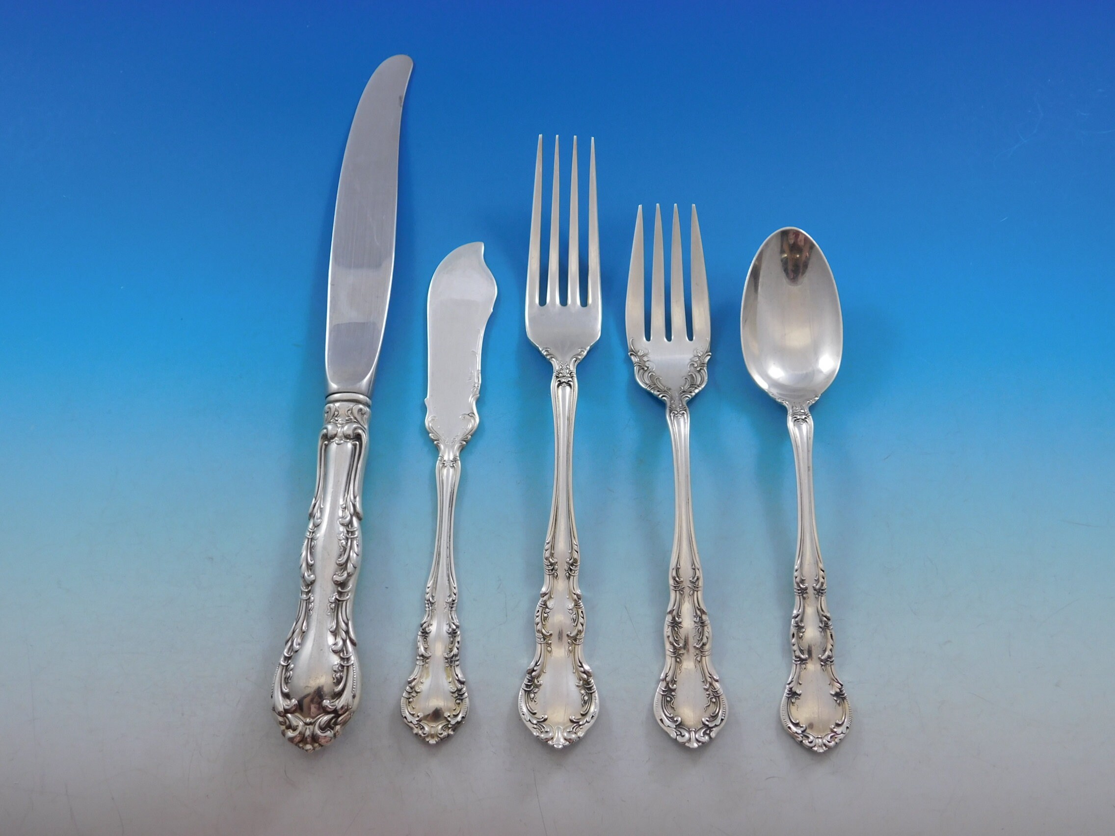 Old Atlanta by Wallace Sterling Silver Flatware Set for 8 Service