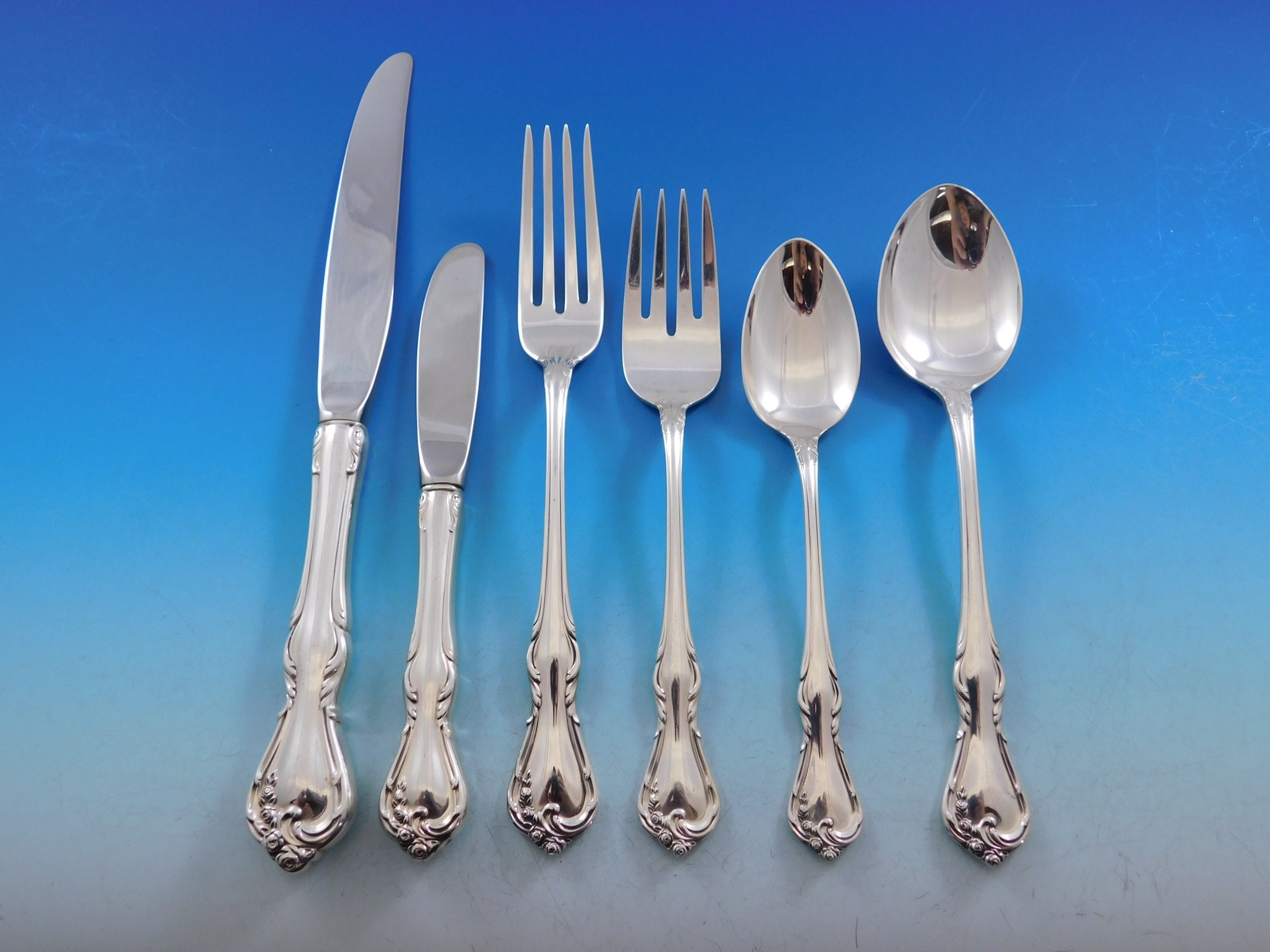 Rose Cascade by Reed & Barton Sterling Silver Flatware Service Set