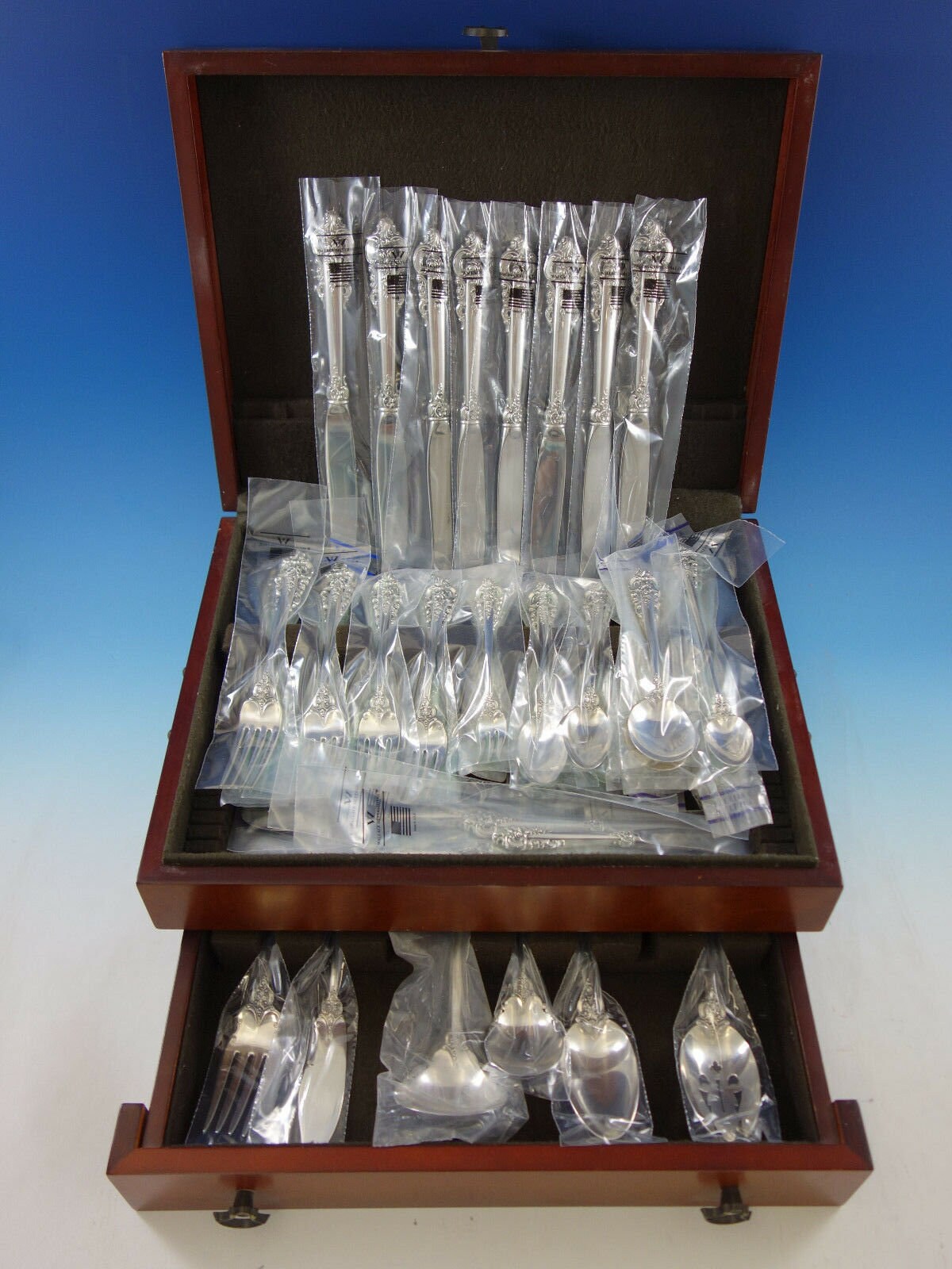 Grande Baroque by Wallace Sterling Silver Flatware Set