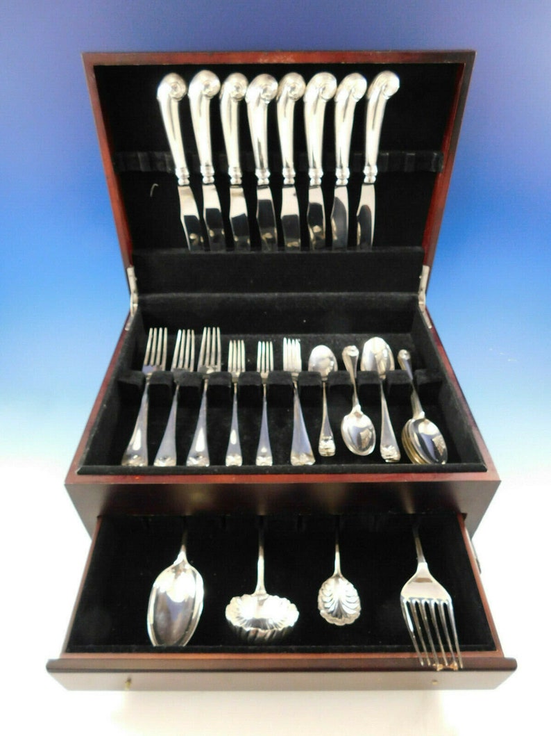 Williamsburg Shell by Stieff Sterling Silver Flatware Set 8 - Etsy