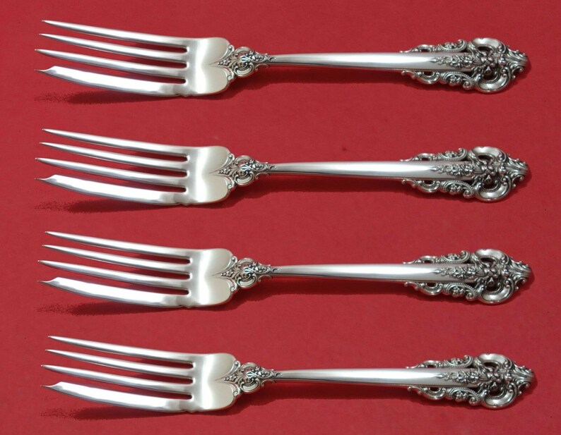 Grande Baroque By Wallace Sterling Silver Bar Set 2pc Hhws Custom Made Silver Sterling Silver 925