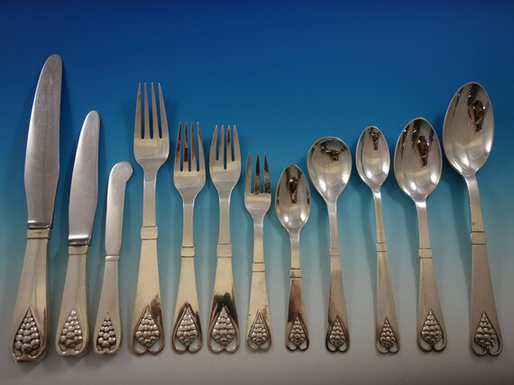 Ornamental #19 by Georg Jensen Sterling Silver Flatware Set