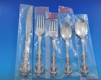 Michelangelo by Oneida Sterling Silver Flatware Set for 12 Service 60 pcs Unused